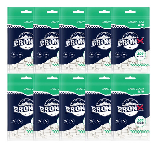 Filtro Bronx Menta Caja 10 Unidades 