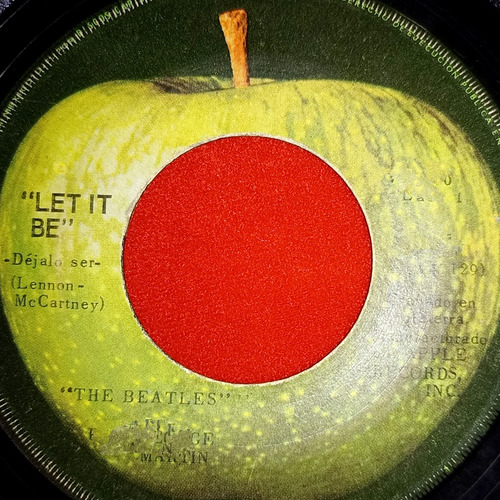 The Beatles Let It Be / 45 Single Acetato Disco Vinil 7 PuLG