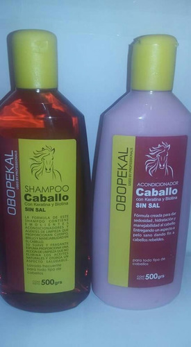 Kit Shampo De Caballo + Acondicionador + Crema De 1 K
