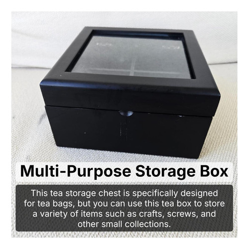 Presencehhh Wood Tea Cofre Caja De Almacenamiento De Té De Y