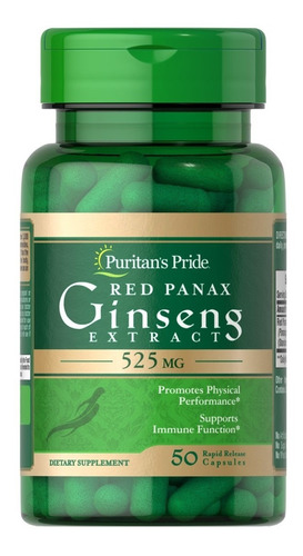 Puritan's Pride | Red Panax Ginseng Extract | 525mg | 50caps