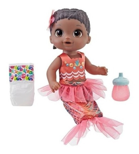 Baby Alive Mi Linda Sirena Hasbro Morenita Doll Muñeca