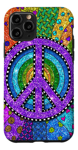 iPhone 11 Pro Hippie Peace Sign Peaceful T B08ftrlhjl_300324