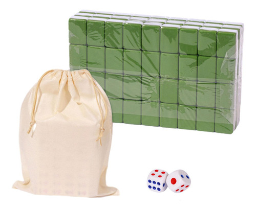 Mini Juego De Mahjong De Viaje, Portátil, 144 30mm Verde