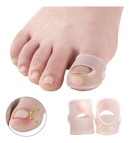 Gel Para De Uñas De Pies Encarnados De Silicona De 5 Pares,
