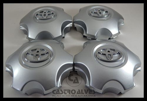 Imagem 1 de 6 de 04 Calota Tampa P/ Roda Importada Hilux Sw4 Aro 20