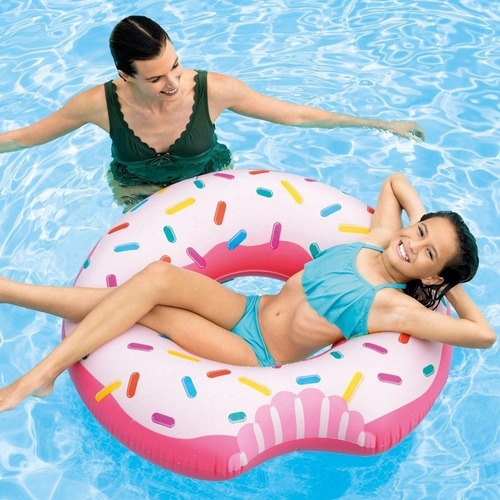 Boia Donuts Inflável Praia Piscina Homer Simpson Anel 70cm