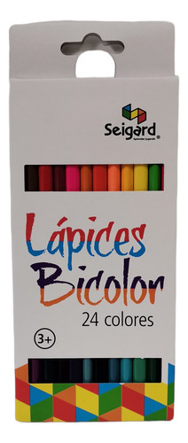 Set De 12 Lápices Doble Color