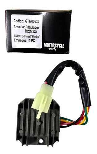 Regulador Rectificador 5 Cables  Hembra  Para Moto. Gtm00226