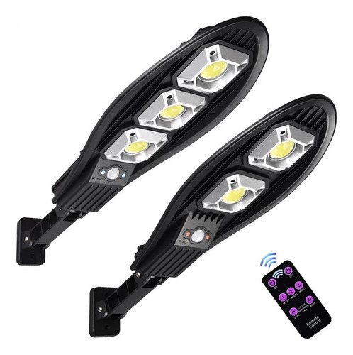 2 Piezas Suburbana Led Lámpara Flexible Sensor Solar