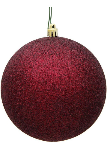 482209 3  Burgundy Glitter Ball Christmas Tree Ornament...