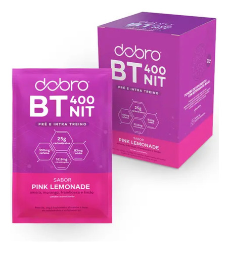 Bt400 Nit Carboidrato Com Cafeína E Citrulina Sachê Dobro