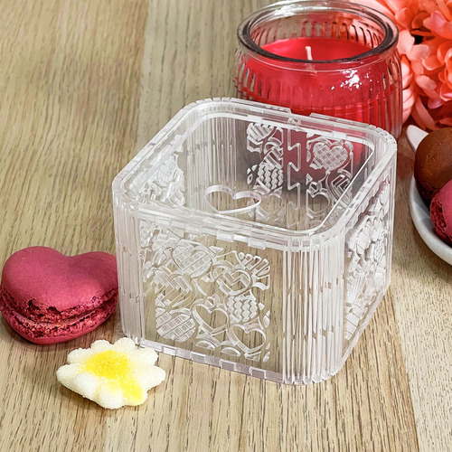 Caja Acrílico Para Regalo Recuerdo 5x8cm
