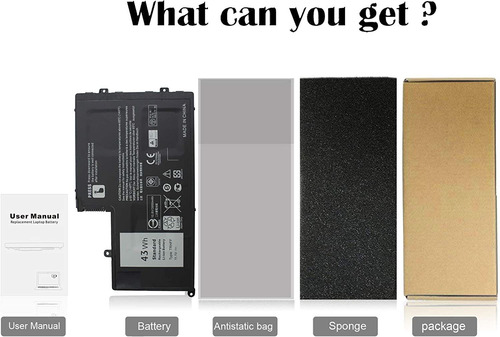 Imagen 6 de 6 de Bateria Para Portatil De 43wh Trhff P39f P49g Para Dell In