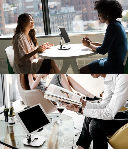 Imagen 10 de 10 de Soporte iPad Tablet Celu Iron Ringke Giratorio 360° Premium