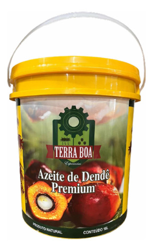 Azeite De Dendê Da Bahia - Terra Boa - 16 Litros
