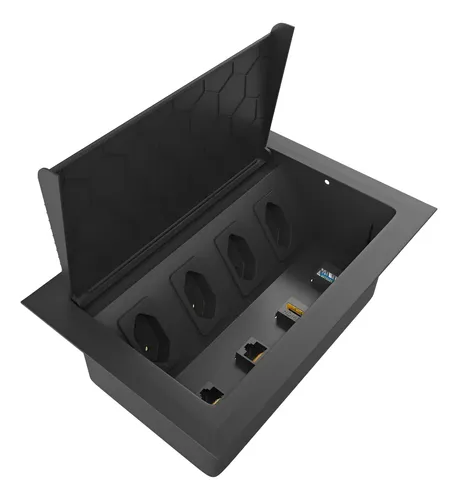 Caixa Tomada Embutir C/4 Tomadas, 2 Rj45, 1 Usb, 1 Hdmi Cx44 - R$ 209