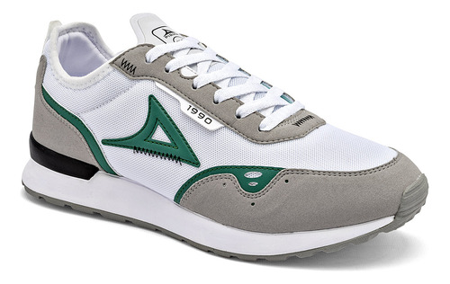 Tenis Hombre Pirma 5058 Blanco Gris Verde 121-430