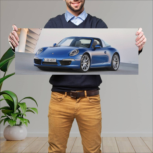 Cuadro 30x80cm Auto 2014 Porsche 911 Targa Auto 839