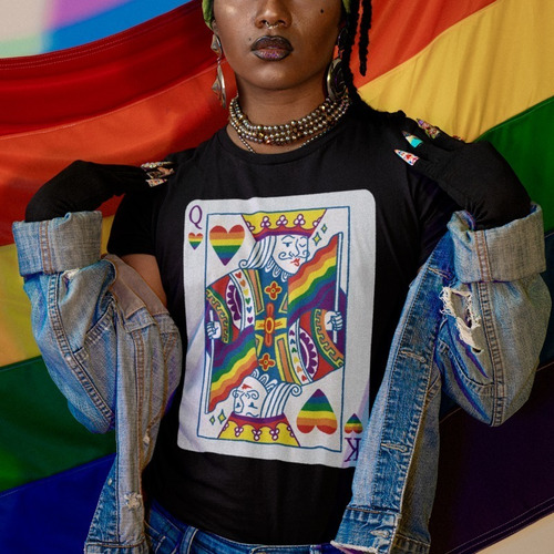 Imagen 3 de 5 de Playera Orgullo Lgtb - Queer - King - Pride - Poker