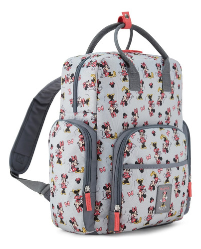 Pañalera Minnie Mouse Disney Mochila Cambiador Pad 38 Cm *sk