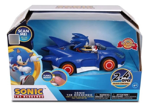 Sonic Carro De Controle 7 Funçoes Com Luzes Fun F01058 Cor Azul