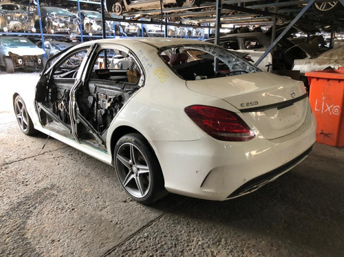 Imagem 2 de 12 de Sucata Mercedes C250 2015/2016 Branca Gasolina 211cvs