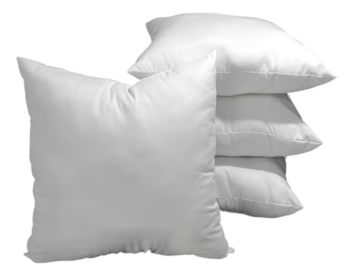 Cojines Rellenos De Microfibra Blanco 45x45 Cm (pack 4)