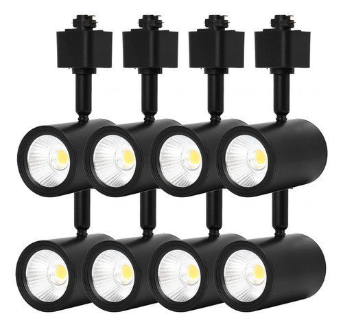 Cabezales De Luz Led De Pista 12w Regulables Tipo H