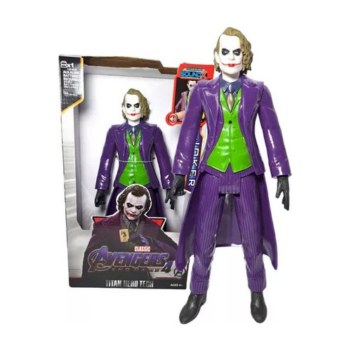 Muñeco De  Acción Joker Articulado Con Luz Y Sonido (30cm)