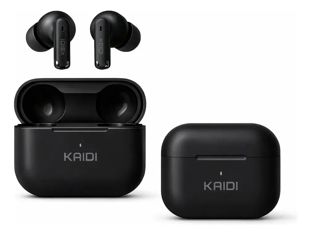 Fone Bluetooth 5.4 Sem Fio Tws Kaidi Kd780 Graves Potentes Preto