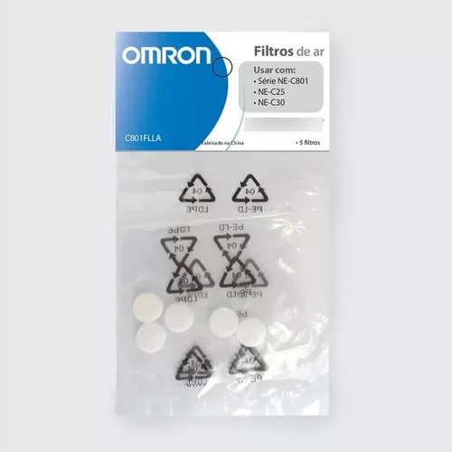 comprar Filtro De Ar Para Inalador Omron Compressor Ne-c801 Kit 5un.