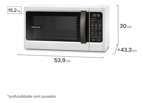 Micro-ondas Continental MC34 branco 34L 127V