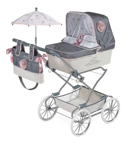 De Cuevas Coche Gris Bolso + Sombrilla Juguete Niños Bebes ®