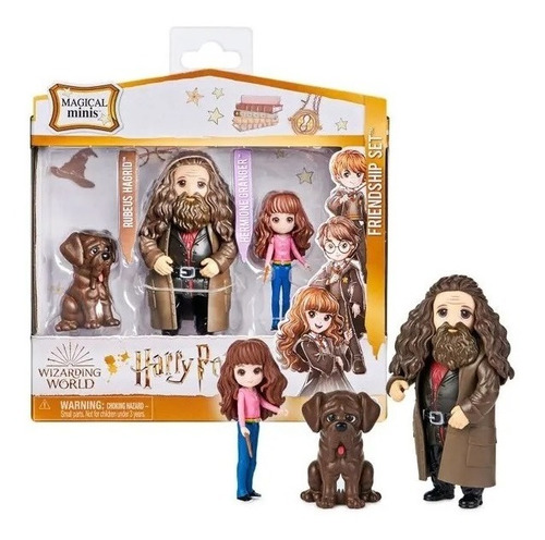 Set De Mini Muñecos Hagrid Y Hermione Harry Potter      