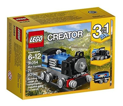 Tren Expreso Azul De Lego Creator 31054 Juego  Construcción