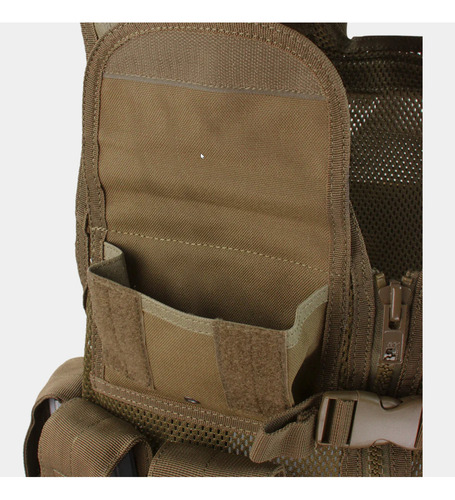 Chaleco Tactico Militar Con Cinturón Color Tan - Coyote Usa