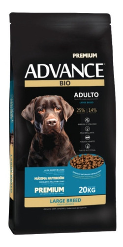 Alimento Advance Bio Premium Máxima Nutrición para perro adulto de raza grande sabor mix en bolsa de 20 kg