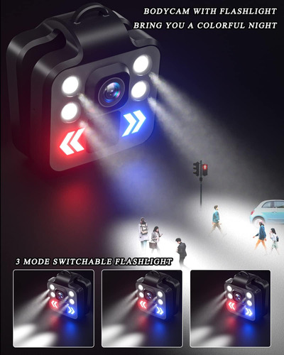 Camara Corporal 1080p Mini Grabadora De Video Portatil In...