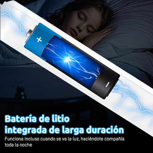 Lámpara De Pared Luz Rgb 40cm Control Bateria Recargable Led