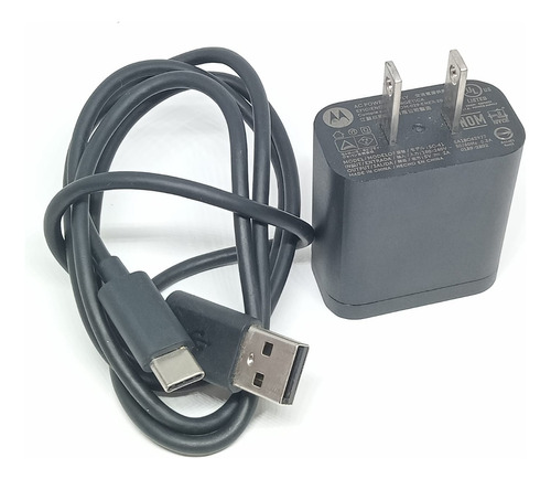 Cargador De Pared Motorola Sc-41 Cable Usb Tipo C Recuperado