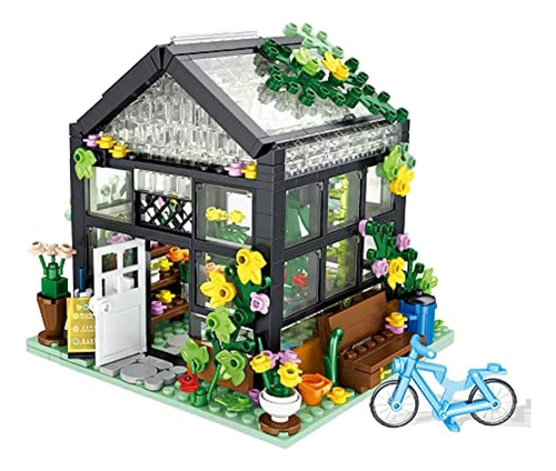 Juego De Construcción Qlt Flower House, Compatible Con Lego 