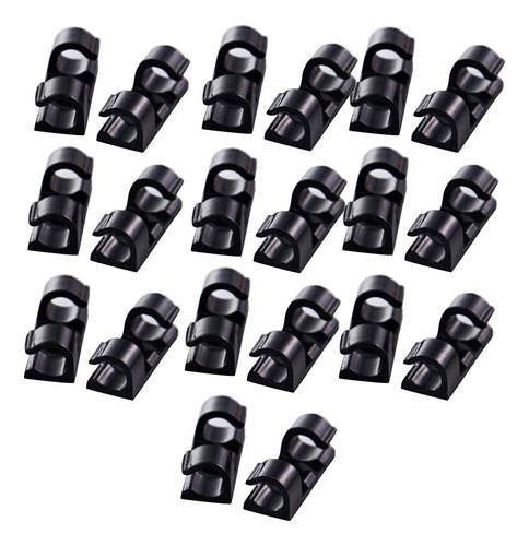 Tachiuwa 100 Pieces Self Adhesive Wire Tie Cable Clips