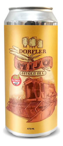 Cerveza Artesanal Dorfler Mijo Amber Ale Sin Tacc 473ml
