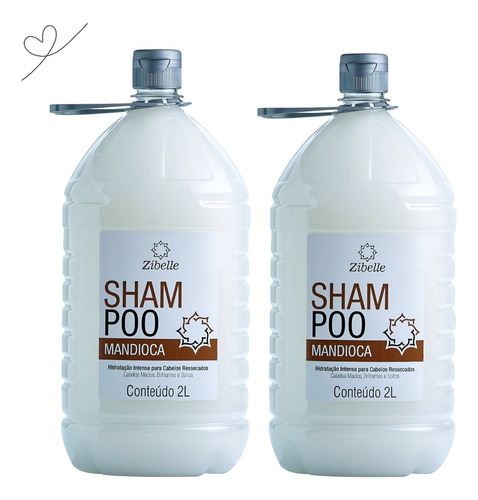 Kit 3 Shampoo Mandioca 2l