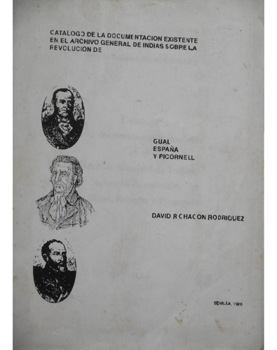 Catálogo Documentación En Archivo De Indias. Gual,españa Y (Usado)