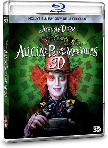 Blu Ray Alicia En El Pais De Las Maravillas 3d Tim Bourton