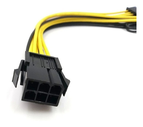 Imagen 4 de 10 de Cable Adaptador Splitter Pcie 6 A 2x 8 Pin (6+2) Rig Mineria