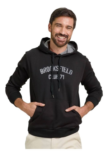 Buzos Hoodies Hombre Brooksfield Capucha Algodón 8312b