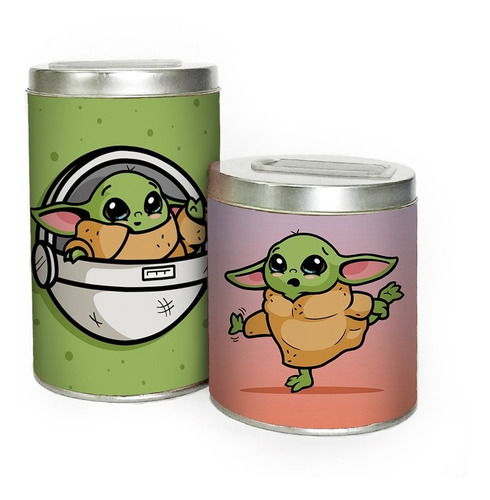 Imagen 4 de 5 de Equipo De Mate Completo Baby Yoda Cuero Set Kit Matero Mate